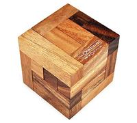 Logica Giochi Art. Il Cubo Vitruviano - Rompicapo 3D in Legno - Difficoltà 5/6 Incredibile - Collezione Leonardo da Vinci