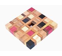 Logica Giochi art. Parquet - Rompicapo in Legno ad Incastro - Difficoltà 4/6 Estremo - Collezione Leonardo