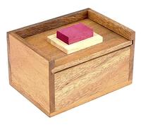 Logica Giochi art. Rosso Nascosto - Rompicapo 3D in Legno - 2 Giochi in 1 - Serie Leonardo da Vinci