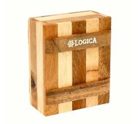 Logica Giochi art. Scrigno Zebra - Rompicapo in Legno - Scatola Segreta - Difficoltà 3/6 Difficile - Serie Leonardo da Vinci