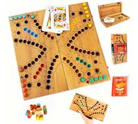 LOGICA GIOCHI Art. Tock 4 - Gioco da Tavolo in Legno - Gioco di Strategia per 2/4 Giocatori - Gioco per Famiglie