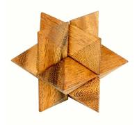 Logica Giochi Arte. Octocedron - Puzzle 3D in legno pregiato, difficoltà 3/6 difficile, collezione Leonardo da Vinci