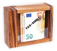 Logica Giochi art. Cassaforte Con Trucco XL - Rompicapo in Legno - Cassaforte Segreta - Difficoltà 5/6 INCREDIBILE - Serie Leonardo da Vinci