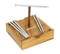 Logica Giochi - Chiodi Equilibrati - Rompicapo in Legno - Difficoltà 5/6 Incredibile - Collezione Euclide