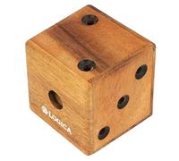 Logica Giochi - Dado Labirinto - Rompicapo 3D in Legno Prezioso - Difficoltà 4/6 Estremo - Collezione Leonardo da Vinci