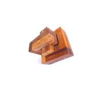 LOGICA GIOCHI - Nodo Vinciano - Rompicapo 3D in Legno - Difficoltà 5/6 Incredibile - Collezione Leonardo