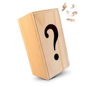 LOGICA Giochi Art. Scrigno ? - Rompicapo in Legno - Scatola Segreta - Difficoltà 5/6 Incredibile - Serie da Collezione Leonardo da Vinci