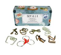 Logica Giochi - Set 8 in 1 Rompicapo in Metallo Valigetta - Difficoltà Elevate Mix - Completo regalo per principianti e non