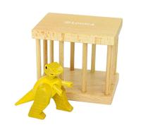 Logica Giochi - T-Rex In Gabbia - Rompicapo in Legno 3D - Difficoltà 4/6 Estremo - Tema Dinosauri