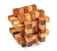 Logica Giochi - Urano - Rompicapo 3D in Legno - Difficoltà 6/6 Esperto - Serie Star Adventures - 30 Pezzi