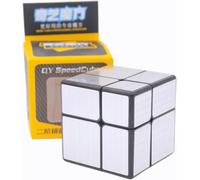 Logica Gochi - Cubo Magico 2x2 Cubo Specchio - Puzzle logico - Cubo modificato - Speedcubing - Versione argento - Giochi intelligenza