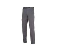 LOGICA Pantalone da lavoro 98% cotone 2% elastan 240gr slim fit STRETCH LOGIFIT2-50, Grigio