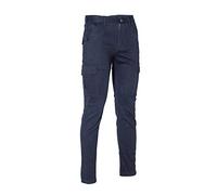 LOGICA Pantalone da lavoro invernale BLU 98% cotone 2% elastan 320gr slim fit STRETCH LOGIWINTER1-52, Blu
