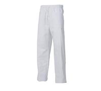 LOGICA Pantalone da lavoro SERVIZIO OSPEDALIERO bianco unisex massima resistenza ai lavaggi peso 200 grammi in cotone 8030ZGS - XL, Bianco