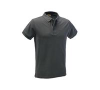 Logica Polo Uomo Maniche Corte 100% Cotone Piquet 220 Gr/mq (IT, Testo, 3XL, Regular, Regular, Grigio)
