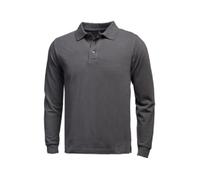 Logica Polo Uomo Maniche Lunghe in 100% Cotone Piquet 200 gr/mq (IT, Testo, XS, Regular, Regular, Grigio)