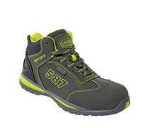 Logica Professional Linea 587 Planet Scarpe Antinfortunistiche da Lavoro S3 Alte in Nabuk Impermeabili Suola Antiscivolo Ammortizzante Tessuto Traspirante Lamina Non Metallica (Numeric_44)