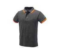 Logica Professional Polo Uomo Maniche Corte 100% Cotone Piquet con Dettagli a Contrasto Modello Summer (IT, Testo, XXL, Regular, Regular, Grigio)