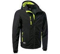 Logica Professional, Slalom cap 5, Giacca in Soft-Shell 320 gr. Triplo Strato Antivento Waterproof 6000 mm/H2O Cappuccio Staccabile Esterno (XL Uomo)