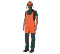 LOGICA Salopette decespugliatore uomo arancione/verde (IT, Testo, XXL, Regular, Regular, arancione)