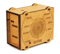 Logica - Scrigno Nettuno - Rompicapo in Legno - Scatola Segreta - Difficoltà 5/6 Incredibile - Serie Star Adventures