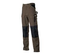 LOGICA System Pantalone Cotone Nero Fango 240GR/MQ ANTISTRAPPO Traspirante Tasche PORTAOGGETTI Ginocchiere Cordura EDILIZIA Antinfortunistica DPI Abbigliamento Lavoro Cargo Multitasche (XL)