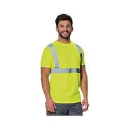 logica T-Shirt da Lavoro Alta visibilità CE HV Classe 2 Fluorescente a Maniche Corte Cool Dry Traspirante GIROHV - M, Giall