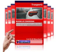 LogicaShop Buoni di Consegna in Duplice Copia Autoricalcante, Moduli 50x2, Formato A5, 22x15cm (1)