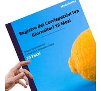 LogicaShop Registro dei Corrispettivi Iva 12 Mesi, Libro Giornale Cassa A4 in Duplice Copia Autoricalcante (20)
