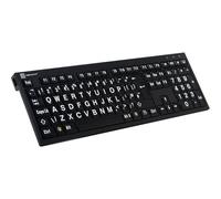 Logickeyboard LargePrint Full-size (100%) Cablato USB ?ŽERTY LKB-LPWB-BJPU-FR