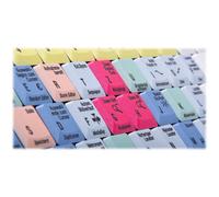Logickeyboard LKB-CBASE-AJPU-DE Full-size (100%) Cablato USB QWERTZ Multicolore