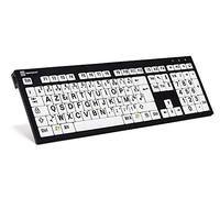 LOGICKEYBOARD LKB-LPBW-BJPU-FR Tastiera XL Stampa Nero (PC) Nero/Bianco