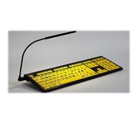 Logickeyboard LKB-LPBY-BTON-DE Mini Wireless Bluetooth QWERTZ Nero Giallo Mac OS