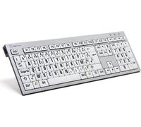 Logickeyboard LargePrint Full-size (100%) Cablato USB ?ŽERTY LKB-LPRNTBW-AJPU-FR
