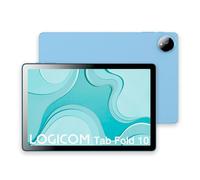 Logicom - Fold 10 - Tablet Android 15 - Folio Gartuit - 10.1 Pollici - HD IPS - 6 GB RAM - 128 GB + 256 GB - WiFi 6 - Octa-Core - USB C - Telecamere 8MP e 5MP - Batteria 6000mAh - Blu