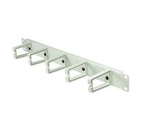 LOGILIGHT 48.3 cm/19 inch Cable Management Panel 1HE with 5 plastic rings grey