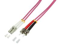 LOGILIGHT Patch Fibra Ottica OM4 LC, 50/125 µm, 1 M
