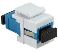 Logilink 058123 Giunto Fibra SC Simplex per Installazione Keystone Blu e Bianco Bianco/Blu