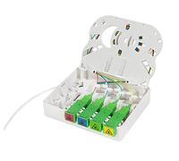LOGILINK FB4SC20 - Scatola di collegamento FTTH, 4 SC/APC, con cavo di posa da 20 m