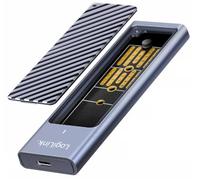Logilink 074918 Box Esterno USB-C™ 3.2 Gen 2 per SSD M.2 NVMe e SATA Silver