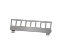 Logilink 078565 Adattatore per Modulo Keystone 8xRJ45 per Guida DIN Silver
