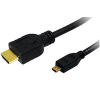 LogiLink 1.5m HDMI to HDMI Micro - M/M cavo HDMI 1,5 m HDMI tipo A (Standard) HDMI tipo D (Micro) Nero