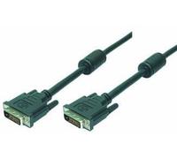 LogiLink 2m DVI-D cavo DVI Nero (LogiLink DVI Cable, 2x male, 2x Ferrit)