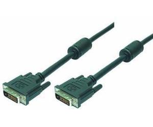 LogiLink 2m DVI-D cavo DVI Nero (LogiLink DVI Cable, 2x male, 2x Ferrit) NEW