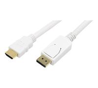 LogiLink CV0055 DisplayPort to HDMI Cable, 2 Meter Length, 2 Meter Length