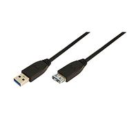 LOGILINK 2M USB A - USB A 3.0 F/M CABLE USB 3.2 GEN 1 (3.1 GEN 1) NEGRO