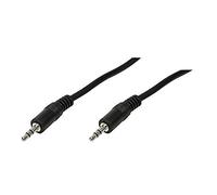 LogiLink 3.5mm - 3.5mm, 0.2m cavo audio 0,2 m Nero