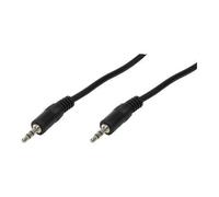 LogiLink 3.5mm - 3.5mm, 1m cavo audio Nero (LogiLink CA1049) NEW