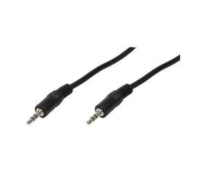 LogiLink 3.5mm - 3.5mm, 1m cavo audio Nero (LogiLink CA1049) NEW