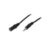 LogiLink 3.5mm - 3.5mm, 3m cavo audio Nero (AudioVerl. 1x 3,5mm - 1x - 3,5mm St/Bu 3.00m - Warranty: 12M) NEW